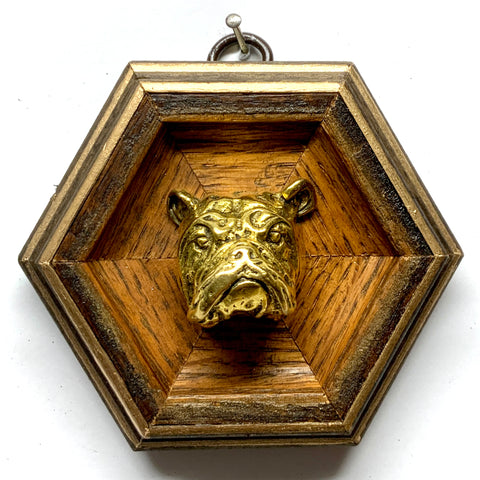 Wooden Frame with Bulldog (3.75