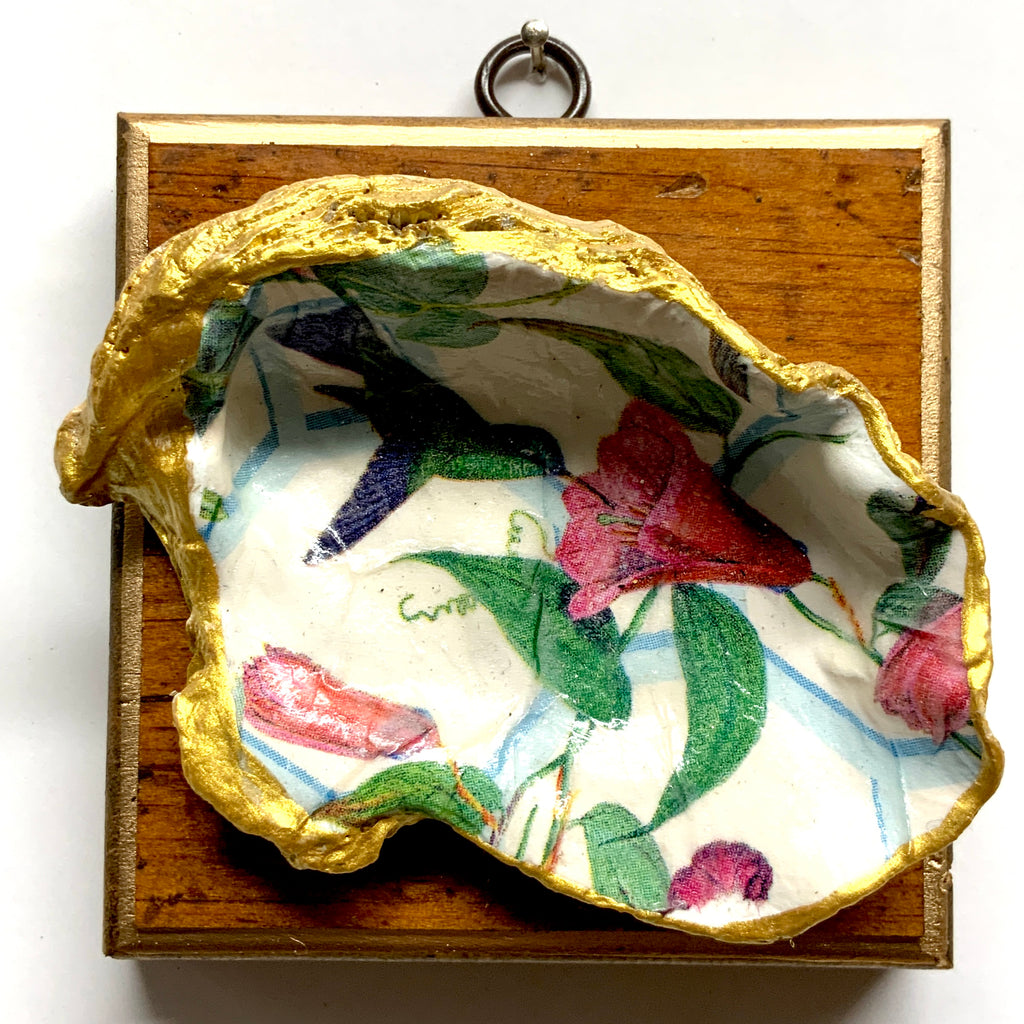 Wooden Frame with Oyster Shell (4