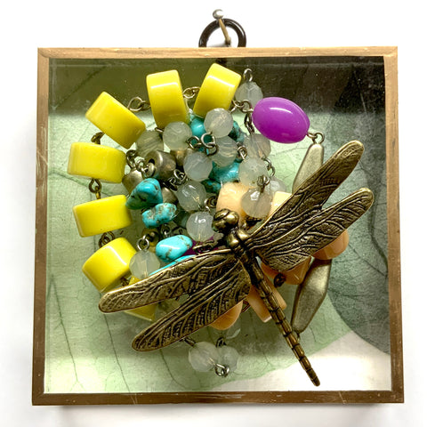 Acrylic Frame with Dragonfly on Necklace / Slight Imperfections (4