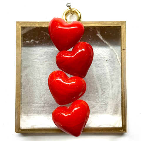 Acrylic Frame with Hearts / Slight Imperfections (3