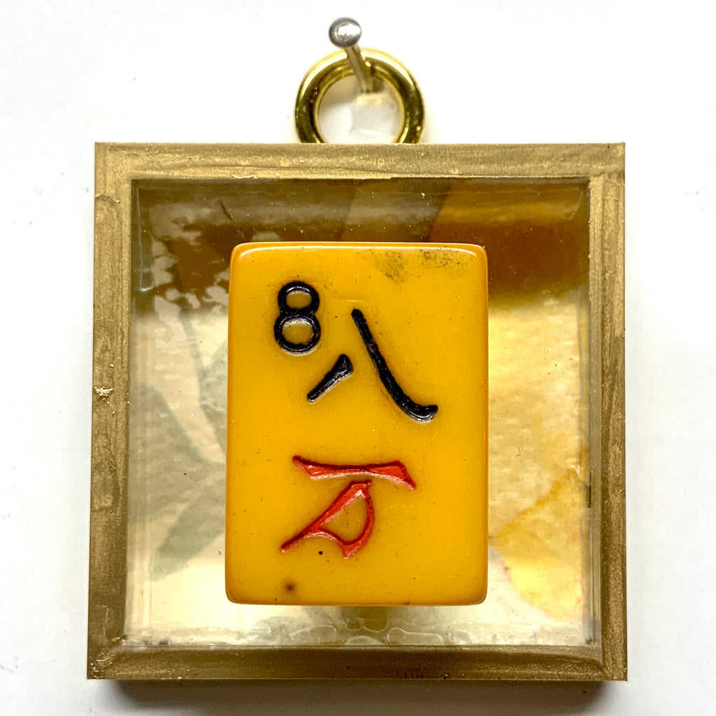 Acrylic Frame with Mahjong Tile / Slight Imperfections (2