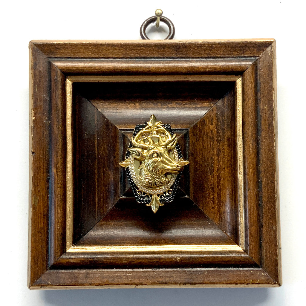 Wooden Frame with Stag (3.75” wide)