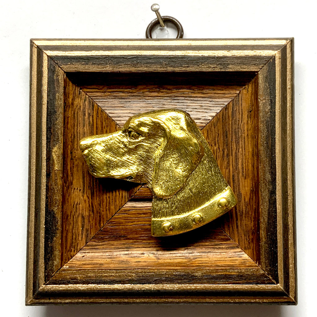 Wooden Frame with Stately Dog (4