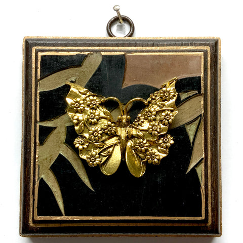 Wooden Frame with Butterfly on Coromandel (4