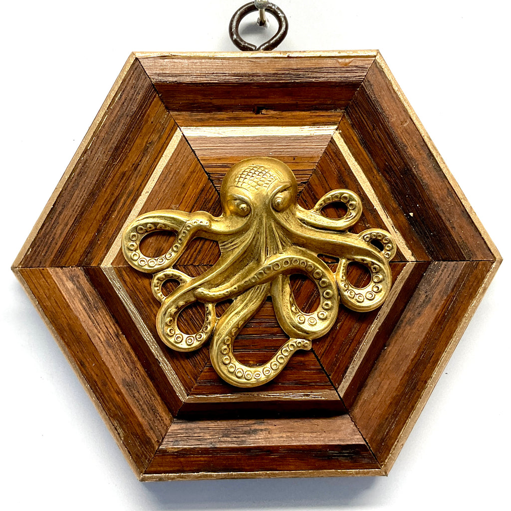 Wooden Frame with Octopus (4.75