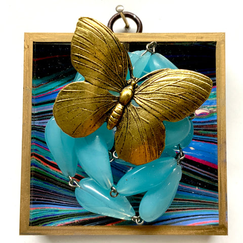 Acrylic Frame with Butterfly on Necklace / Slight Imperfections (3
