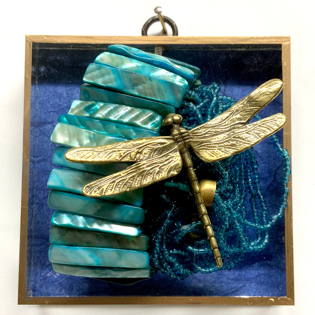 Acrylic Frame with Dragonfly on Necklace / Slight Imperfections (4