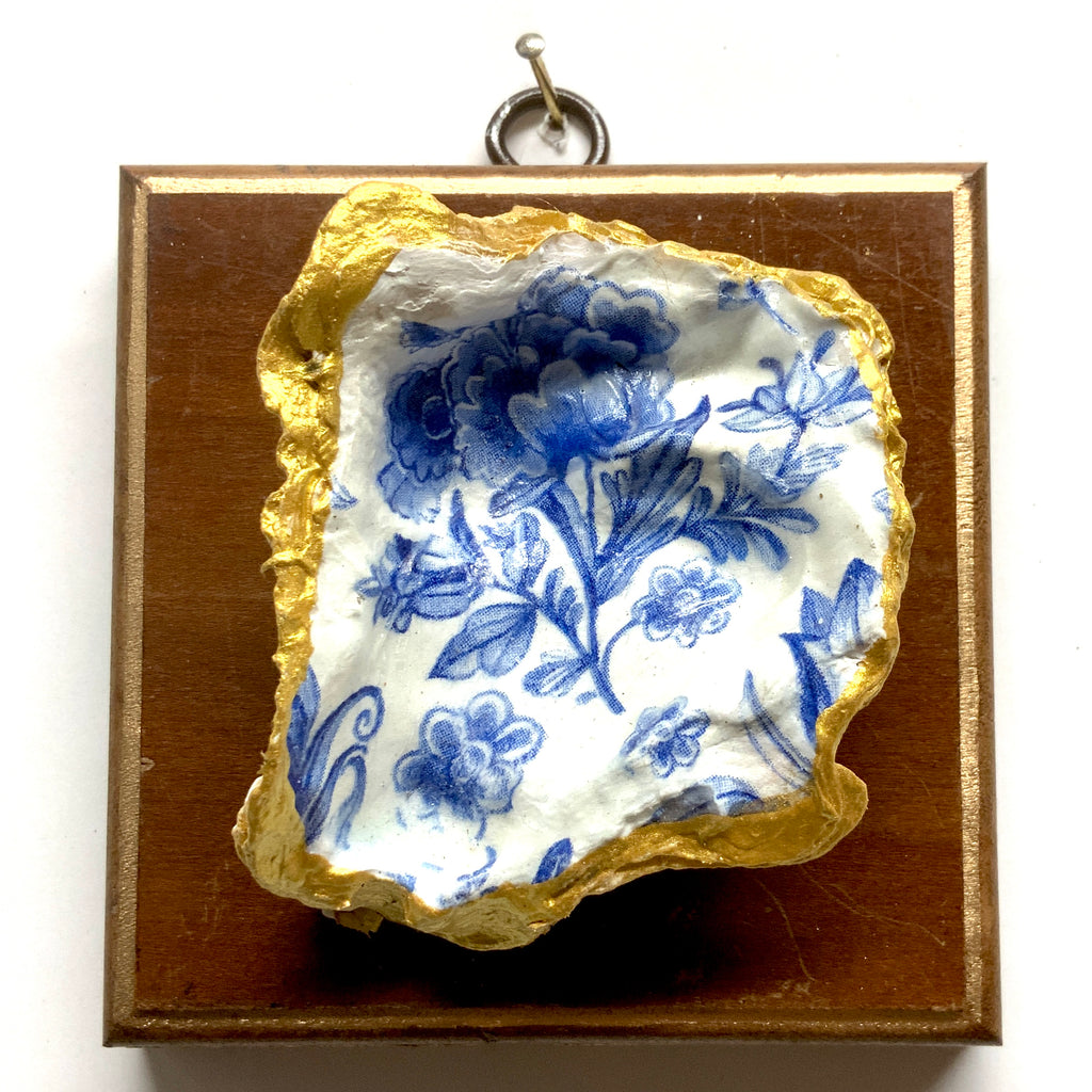 Wooden Frame with Oyster Shell (4