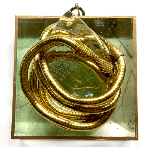 Acrylic Frame with Snake on Mulberry Paper / Slight Imperfections (4