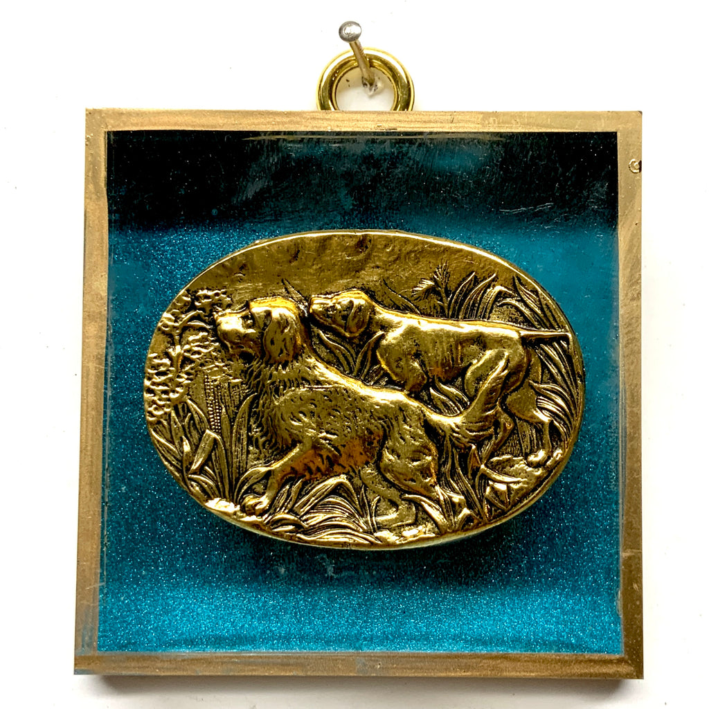Acrylic Frame with Sporting Dogs / Slight Imperfections (3