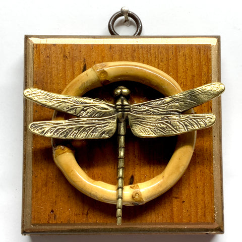 Wooden Frame with Dragonfly (3.25
