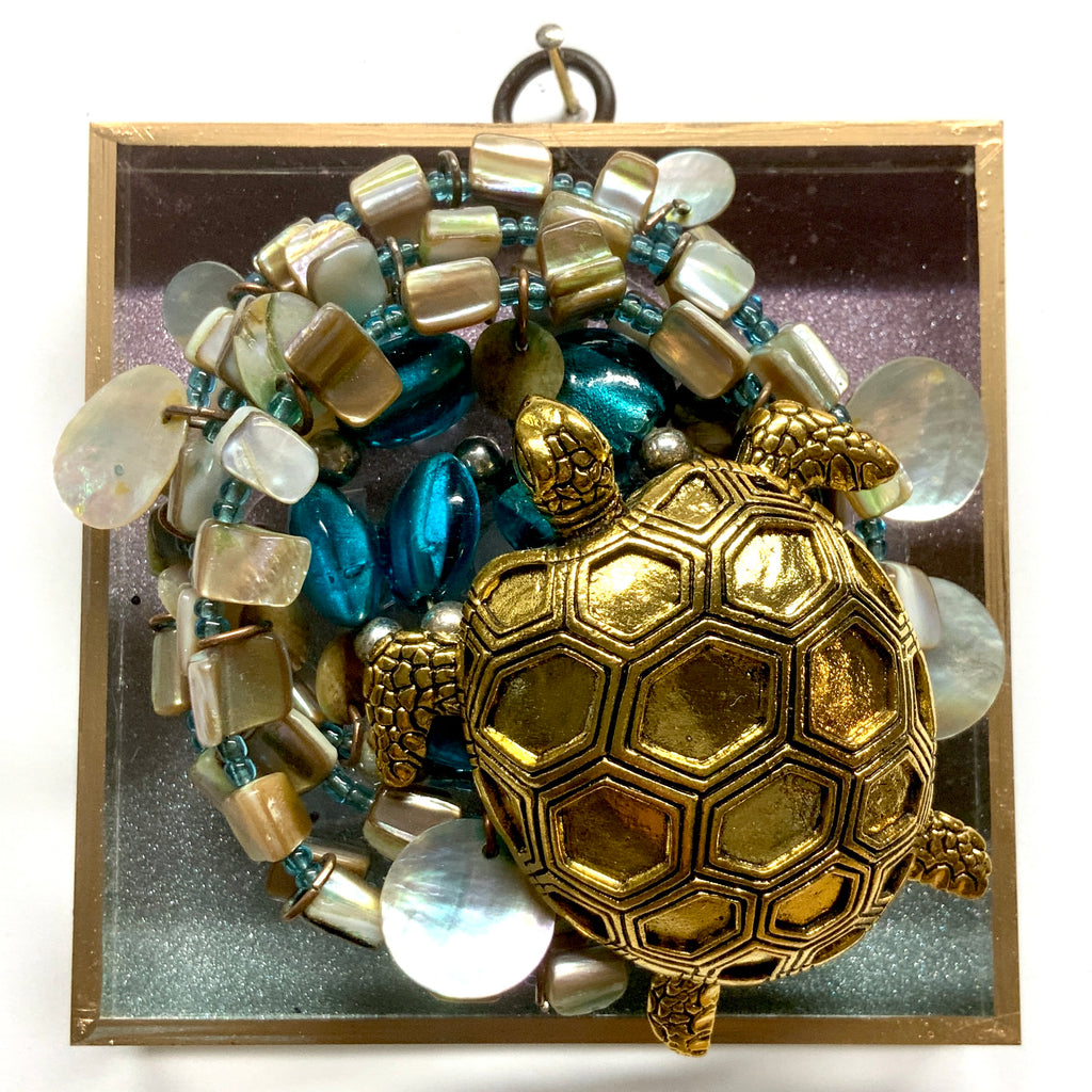 Acrylic Frame with Turtle on Necklace / Slight Imperfections (4
