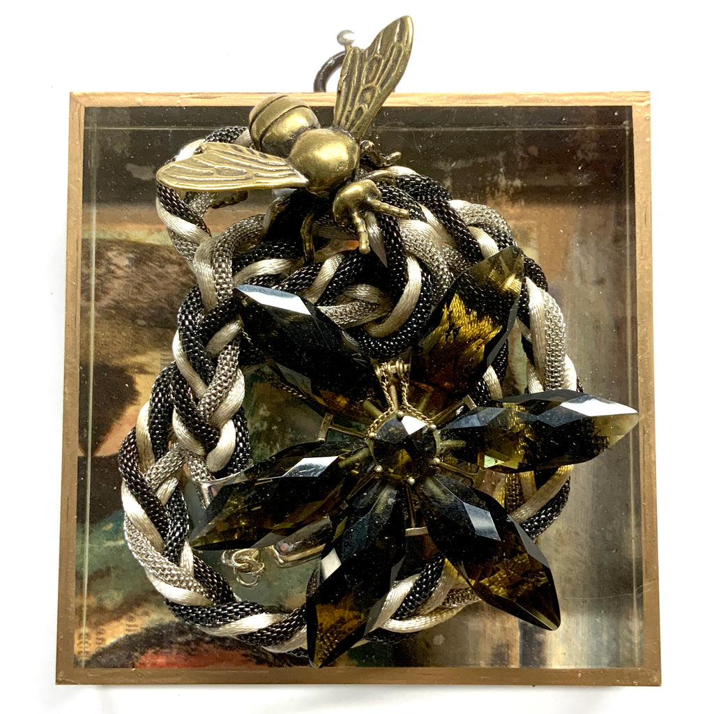 Acrylic Frame with Bee on Necklace / Slight Imperfections (4