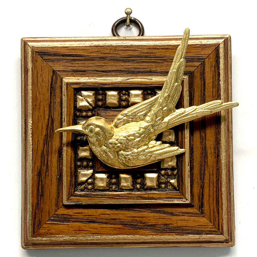 Wooden Frame with Swallow (3.5” wide)