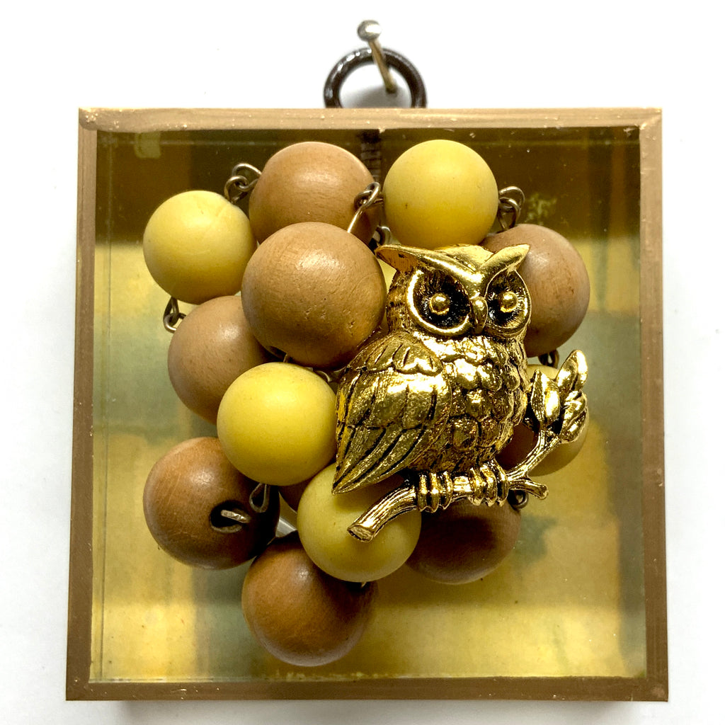 Acrylic Frame with Owl on Necklace / Slight Imperfections (3