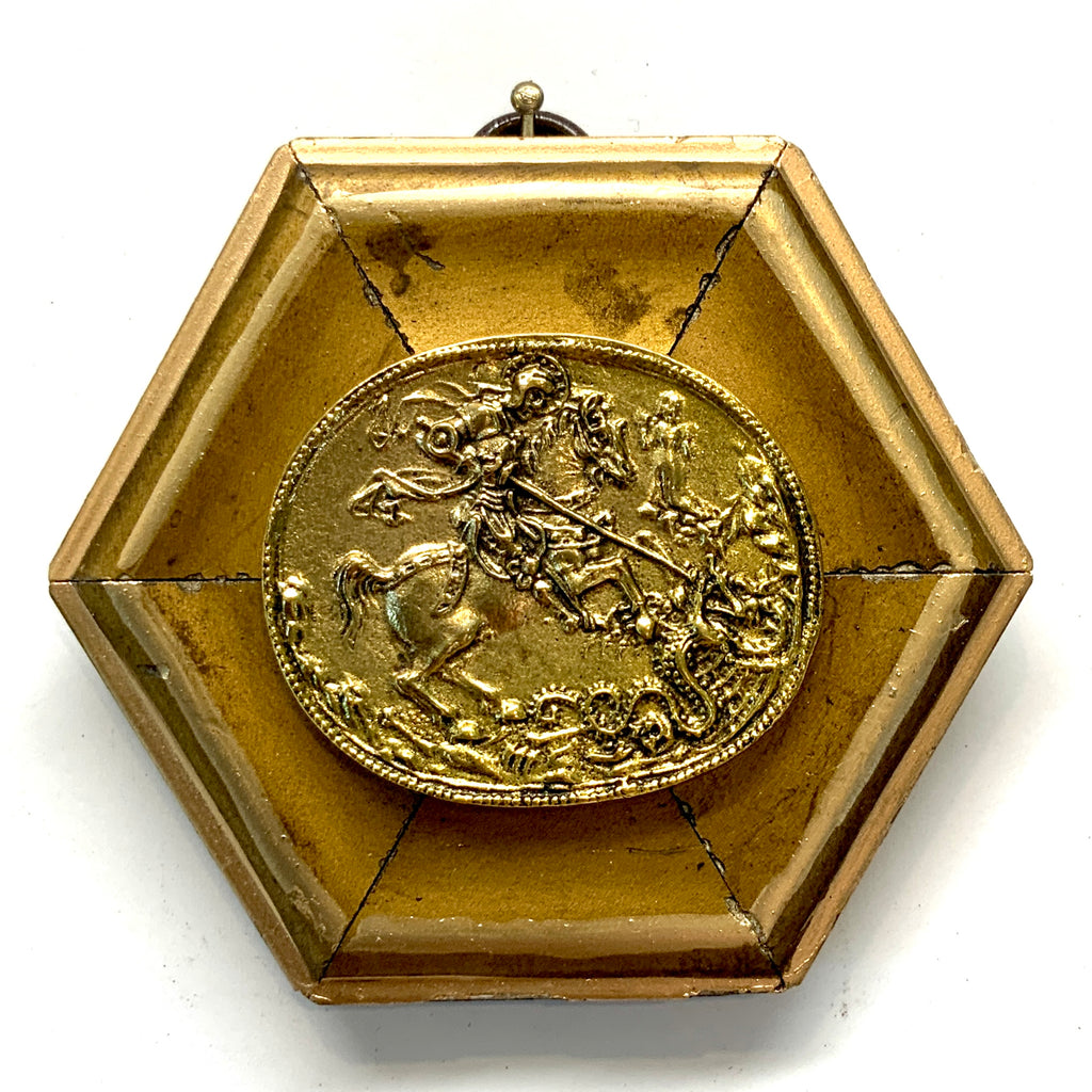 Gilt Frame with Saint George and the Dragon (3.75” wide)