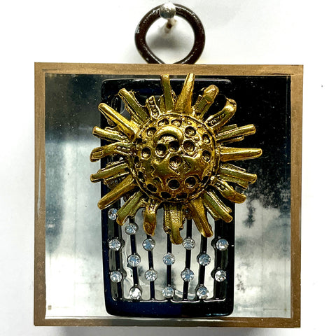 Acrylic Frame with Sun on Brooch / Slight Imperfections (2