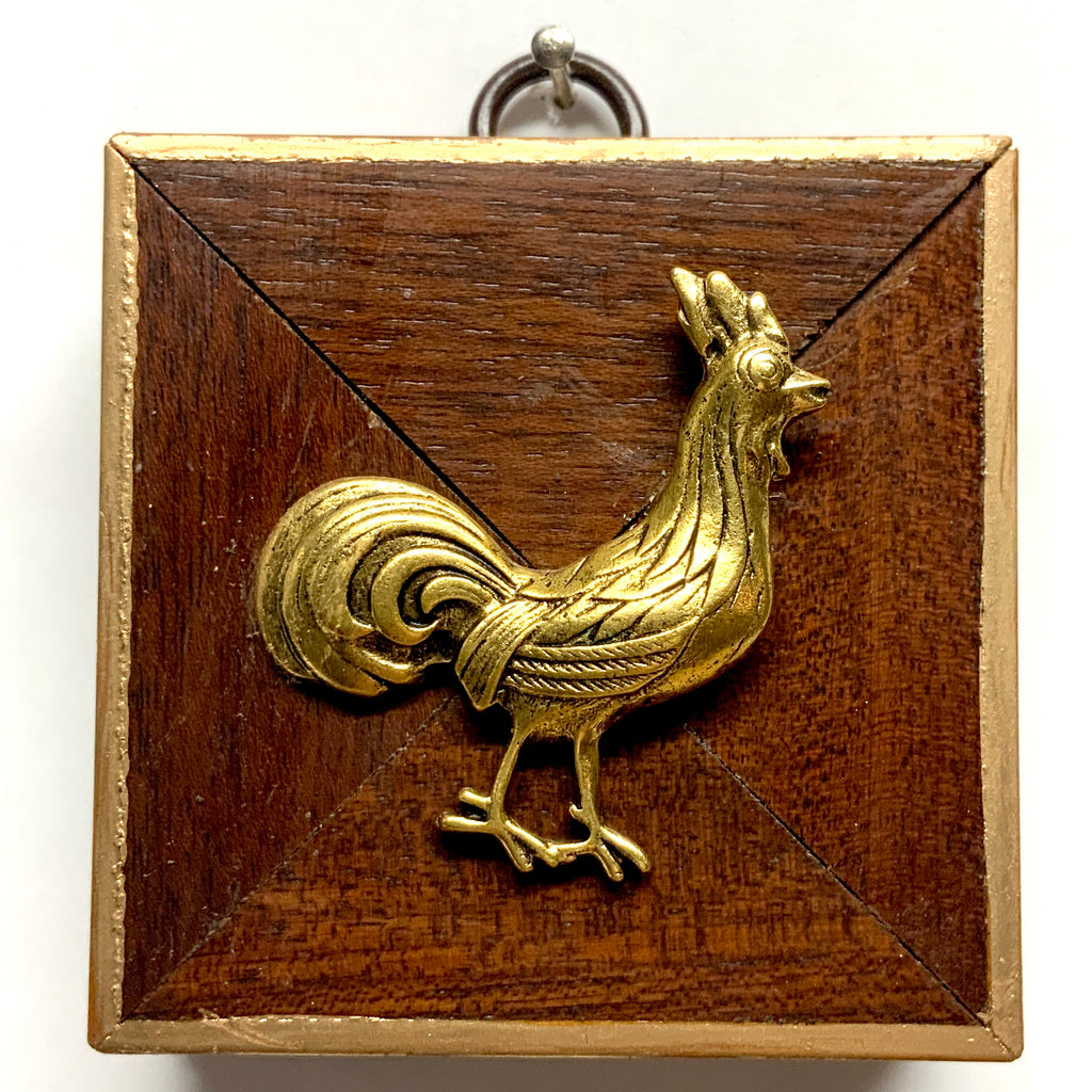 Wooden Frame with Rooster (2.75
