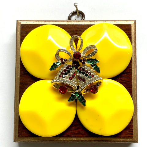 Wooden Frame with Christmas Bells (4