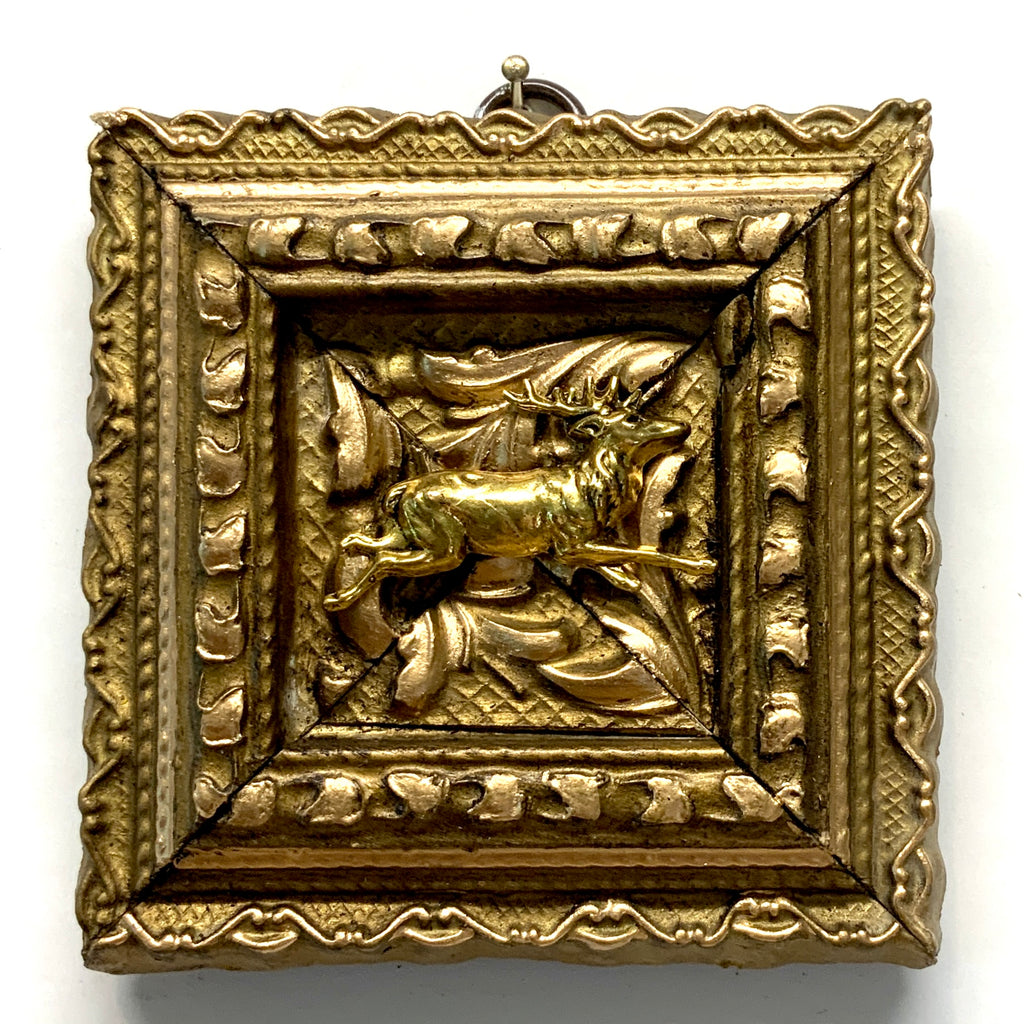 Gilt Frame with Stag (3.75” wide)