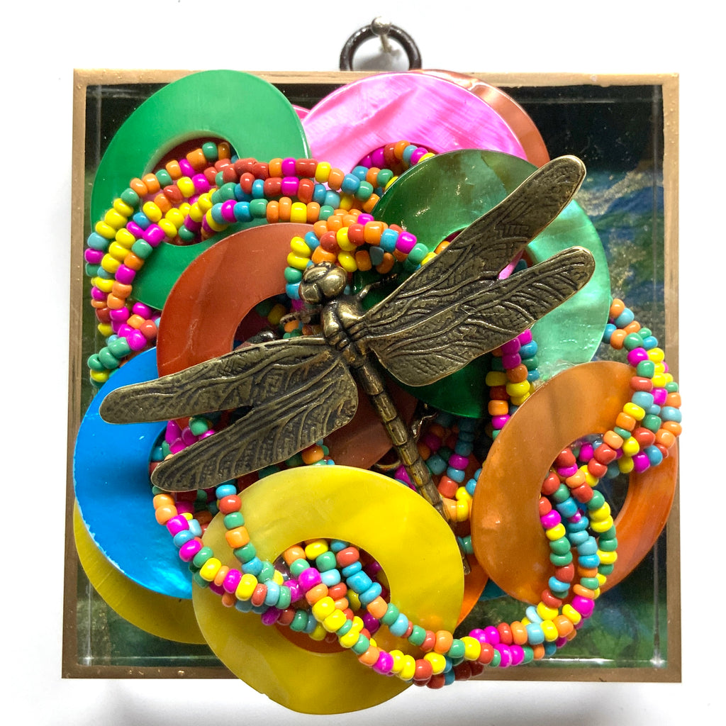 Acrylic Frame with Dragonfly on Necklace / Slight Imperfections (4