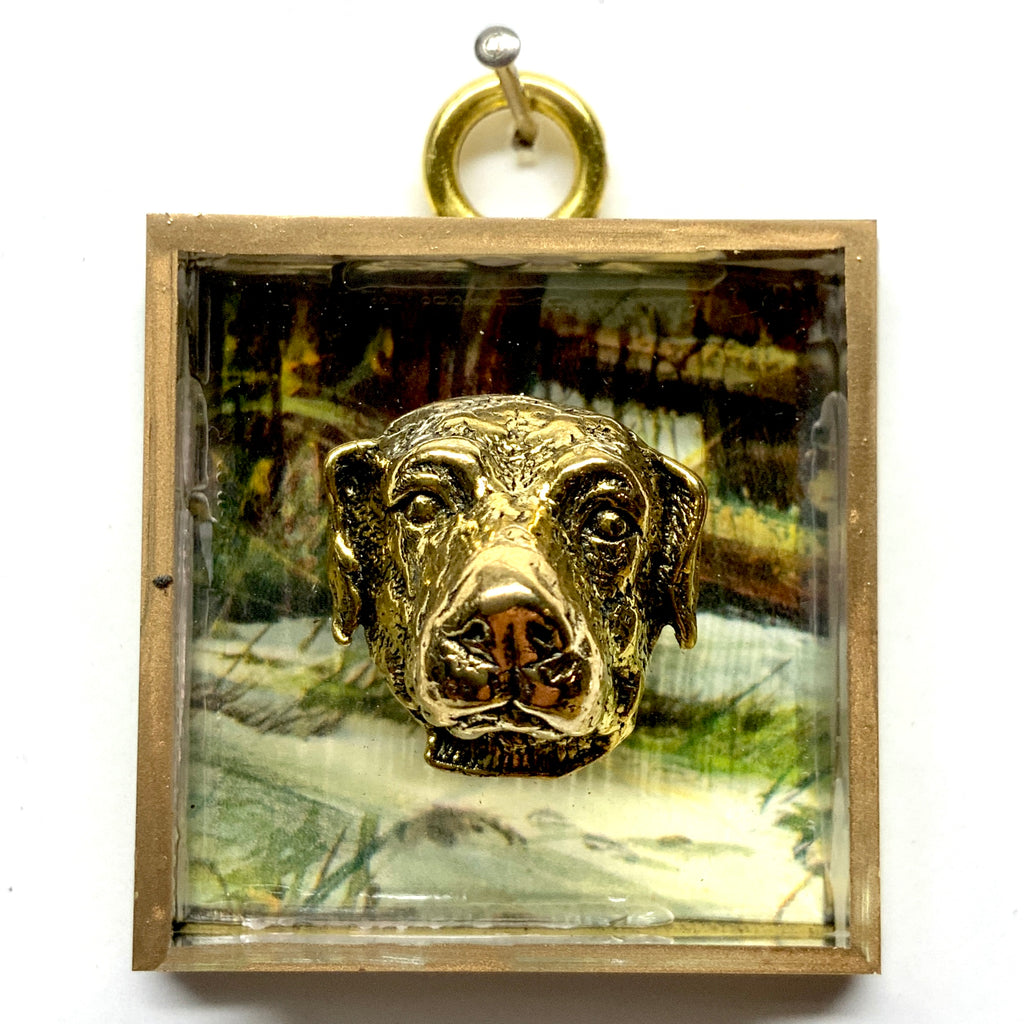 Acrylic Frame with Dog / Slight Imperfections (2