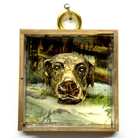 Acrylic Frame with Dog / Slight Imperfections (2