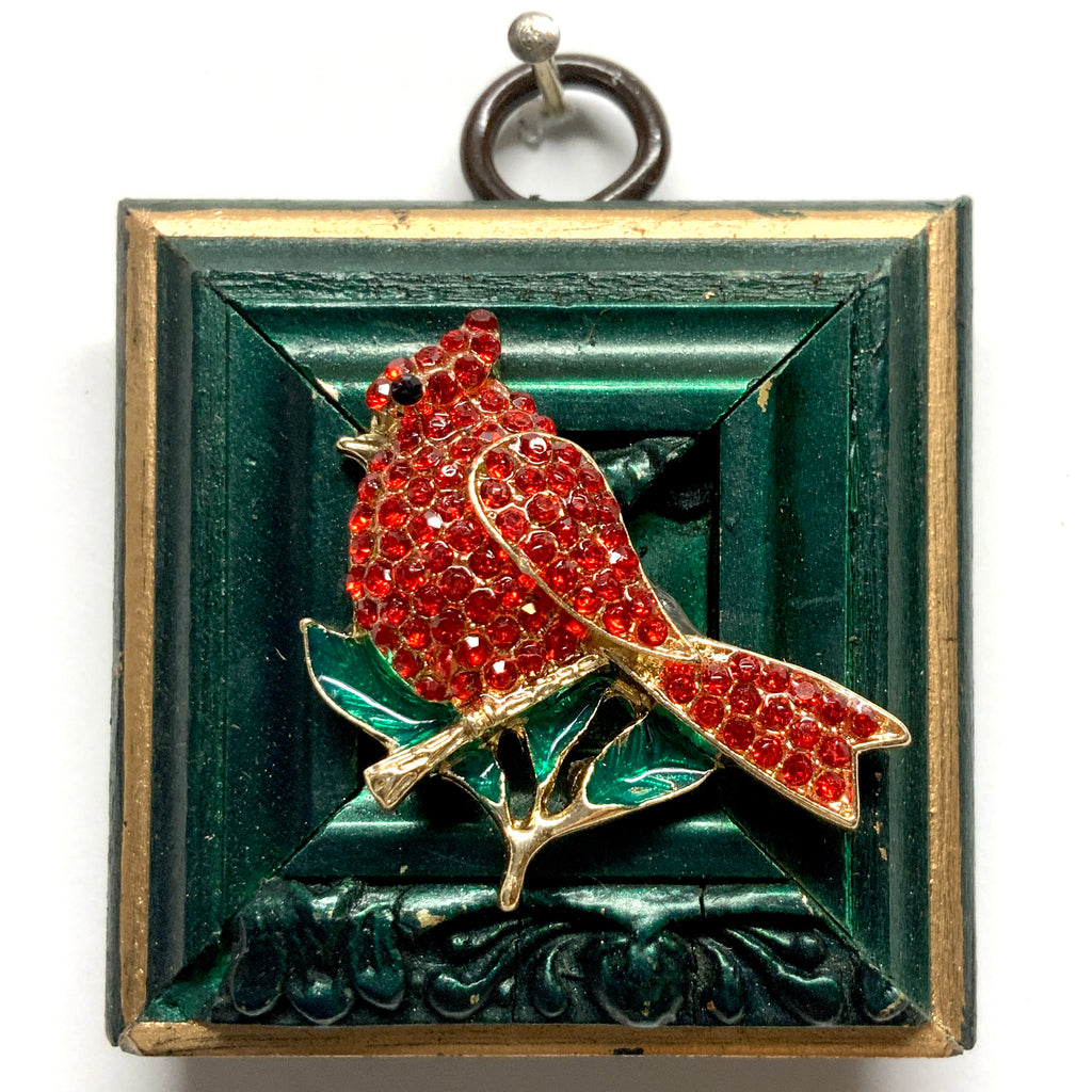 Painted Frame with Cardinal (2.25