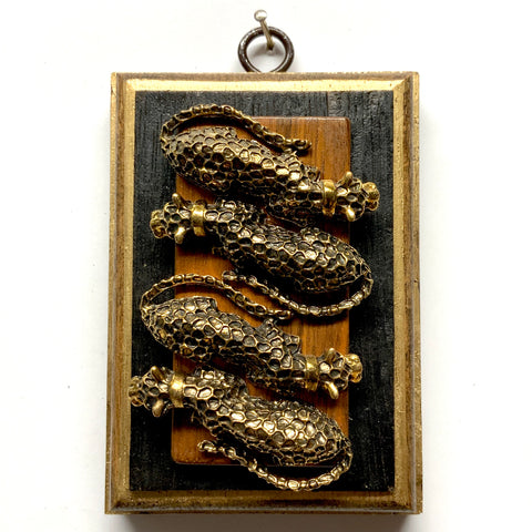 Bourbon Barrel Frame with Leopards (3.25