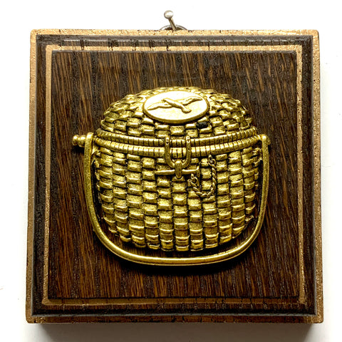 Wooden Frame with Nantucket Basket (4