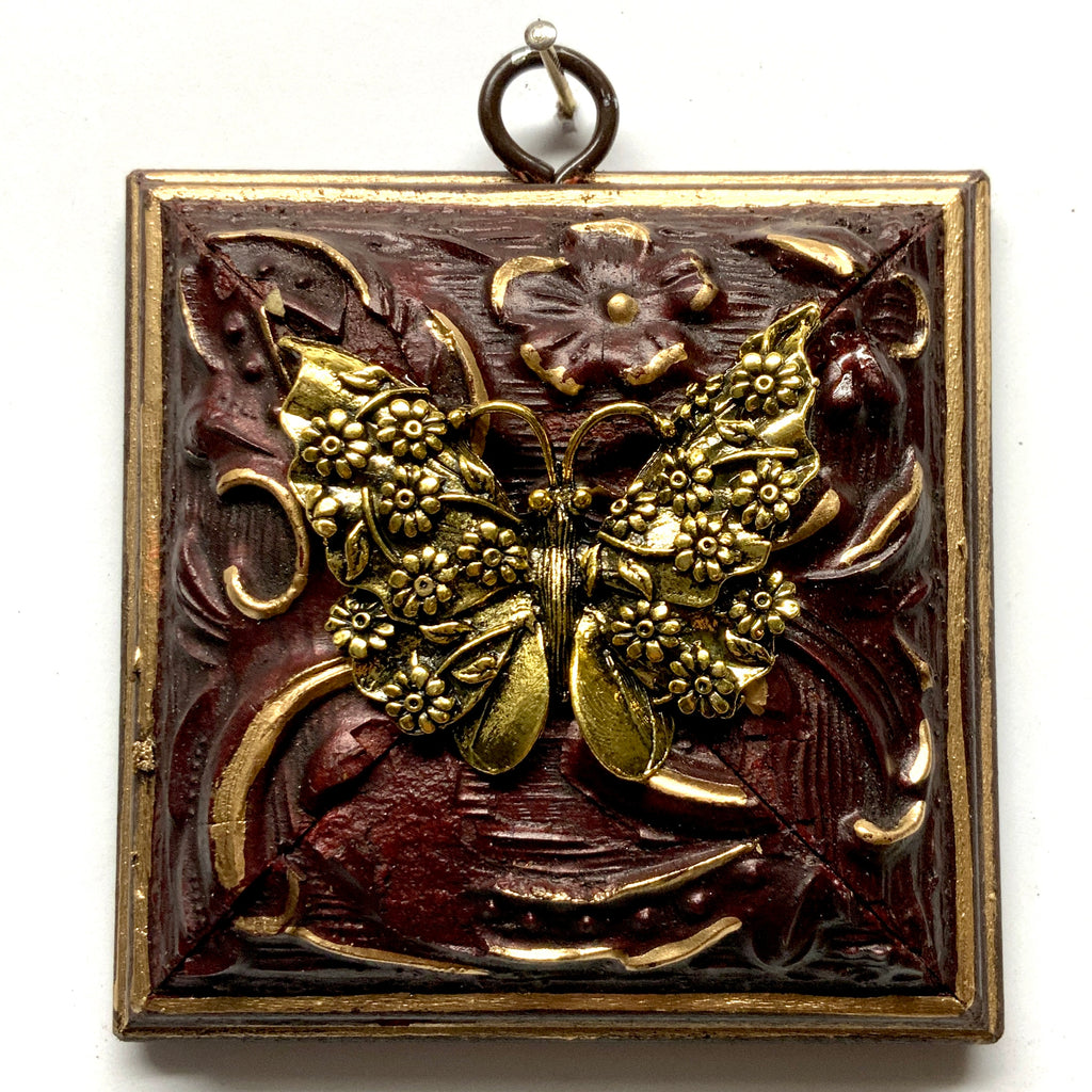 Painted Frame with Butterfly (3.75