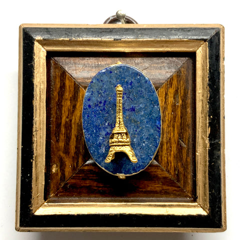 Painted Frame with Eiffel Tower on Lapis (2.75