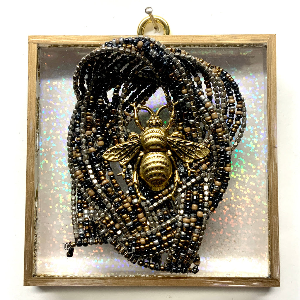 Acrylic Frame with Grande Bee on Necklace / Slight Imperfections (4