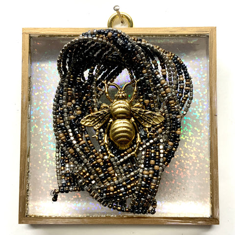 Acrylic Frame with Grande Bee on Necklace / Slight Imperfections (4