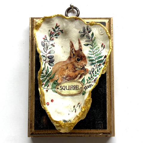Bourbon Barrel Frame with Squirrel Oyster Shell (3.25