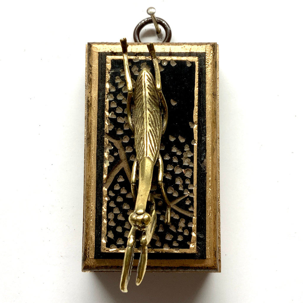 Bourbon Barrel Frame with Praying Mantis on Coromandel (2