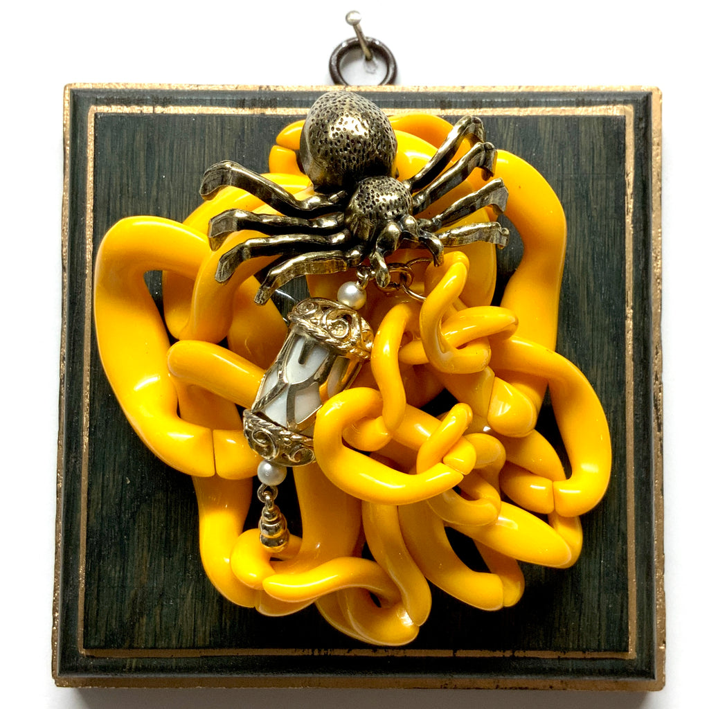 Painted Frame with Spider on Necklace (5