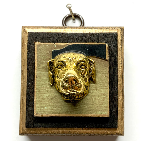 Bourbon Barrel Frame with Dog on Coromandel (2.5