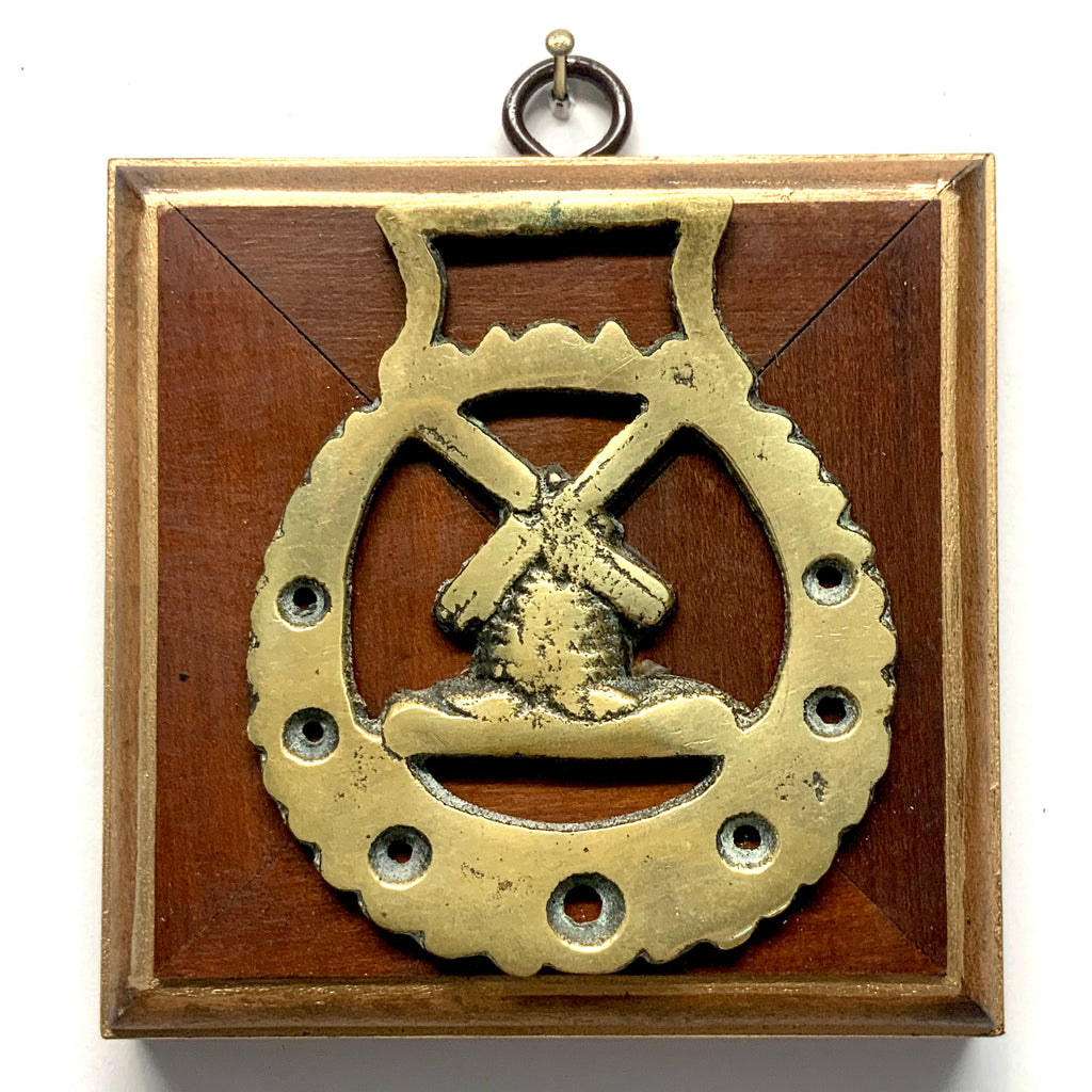 Mahogany Frame with Horse Brass (3.75” wide)