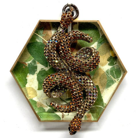 Acrylic Frame with Snakes on Mulberry Paper / Slight Imperfections (4