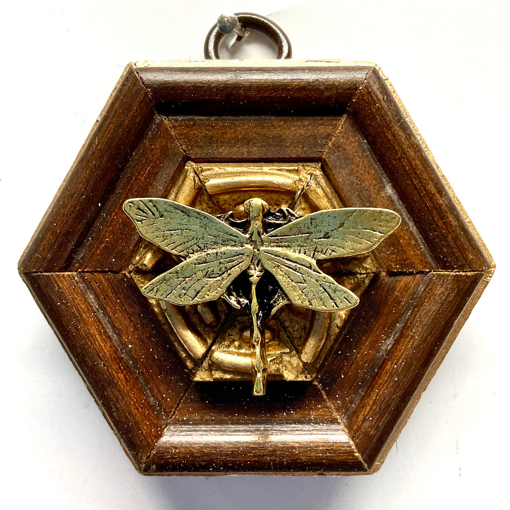 Wooden Frame with Dragonfly (2.5
