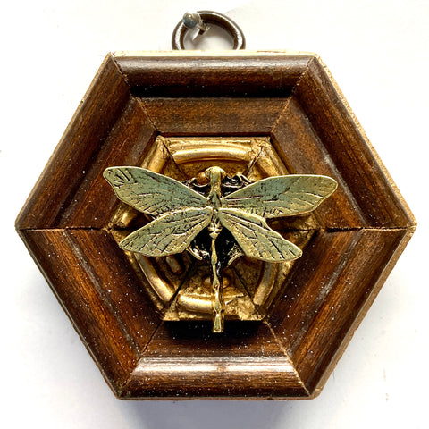 Wooden Frame with Dragonfly (2.5