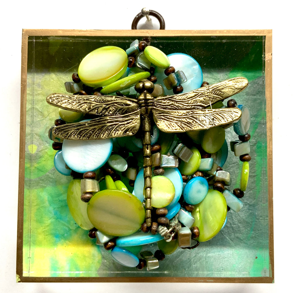 Acrylic Frame with Dragonfly on Necklace / Slight Imperfections (4