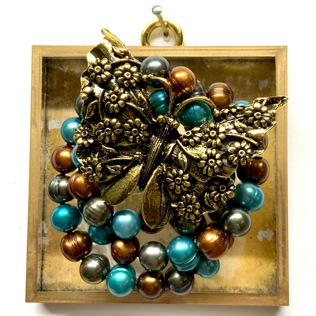 Acrylic Frame with Butterfly on Necklace / Slight Imperfections (3