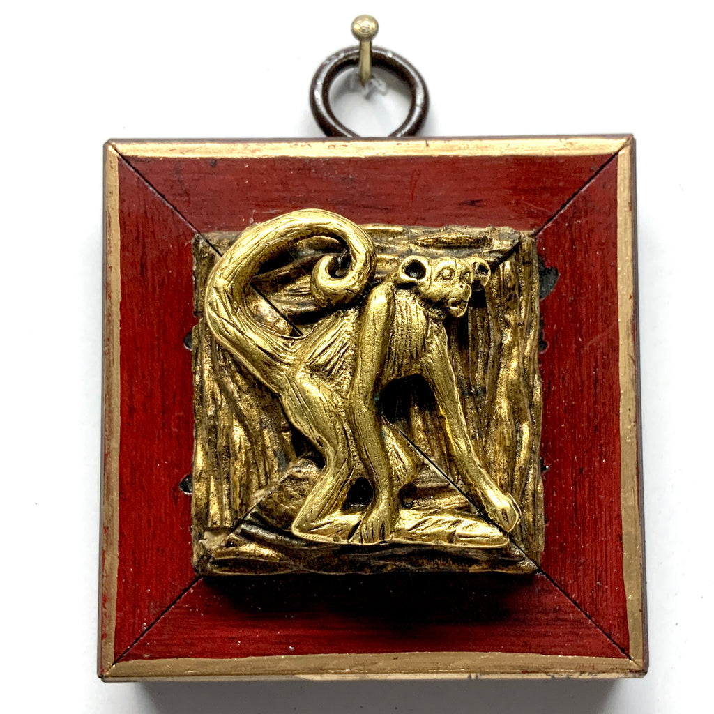 Lacquered Frame with Monkey (2.25” wide)