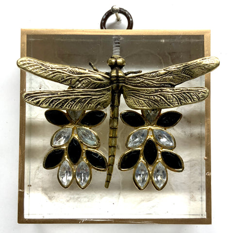 Acrylic Frame with Dragonfly on Brooch / Slight Imperfections (3