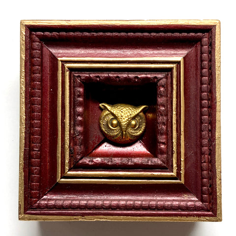 Painted Frame with Owl (3.75