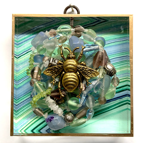 Acrylic Frame with Grande Bee on Necklace / Slight Imperfections (4