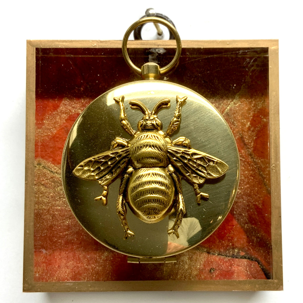 Acrylic Frame with Grande Bee on Compass / Slight Imperfections (3