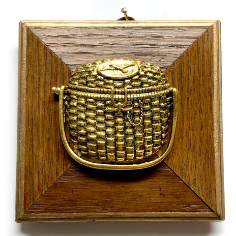 Wooden Frame with Nantucket Basket (4.25